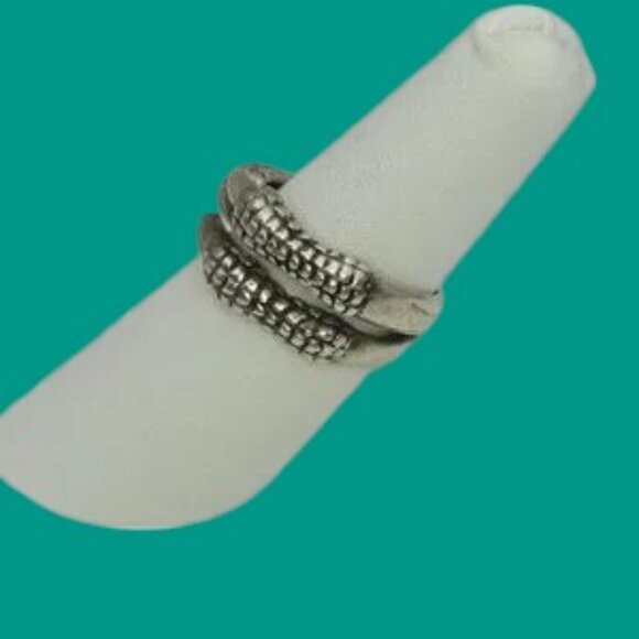 Vintage Sterling Silver Dragon Claw Ring Gothic Medieval Mystical Mythical - Picture 4 of 10